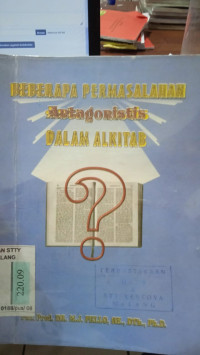 Image of Beberapa permasalahan antagonistis dalam alkitab