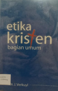 Image of Etika kristen : bagian umum