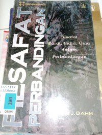 Image of Filsafat perbandingan : Filsafat barat, india, cina dalam perbandingan