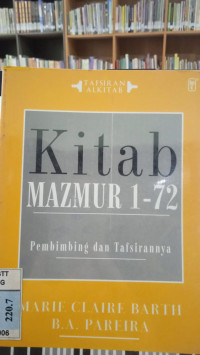 Image of Kitab Mazmur 1-72 pembimbing dan tafsiran