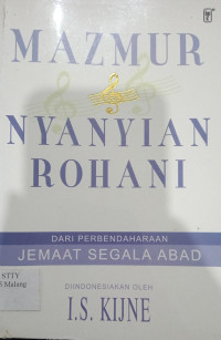 Image of Mazmur dan nyanyian rohani : dari perbendaharaan jemaat segala abad