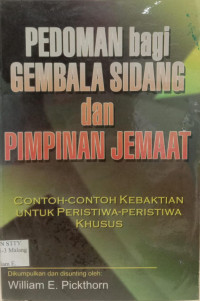Image of Pedoman Bagi Gembala Sidang dan Pimpinan Jemaat
