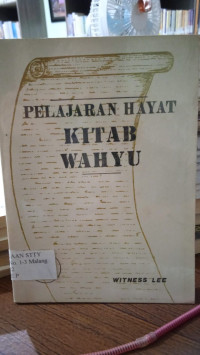 Image of Pelajaran Hayat kitab Wahyu