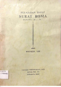 Image of Pelajaran Hayat Surat Roma