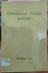 Image of Pemulihan Tuhan -Makan-