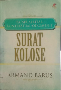 Image of Tafsir Alkitab Kontekstual-Oikumenis Surat Kolose